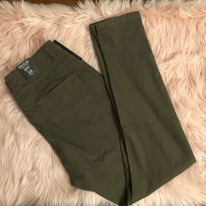American Bazi Olive skinny high rise jeans